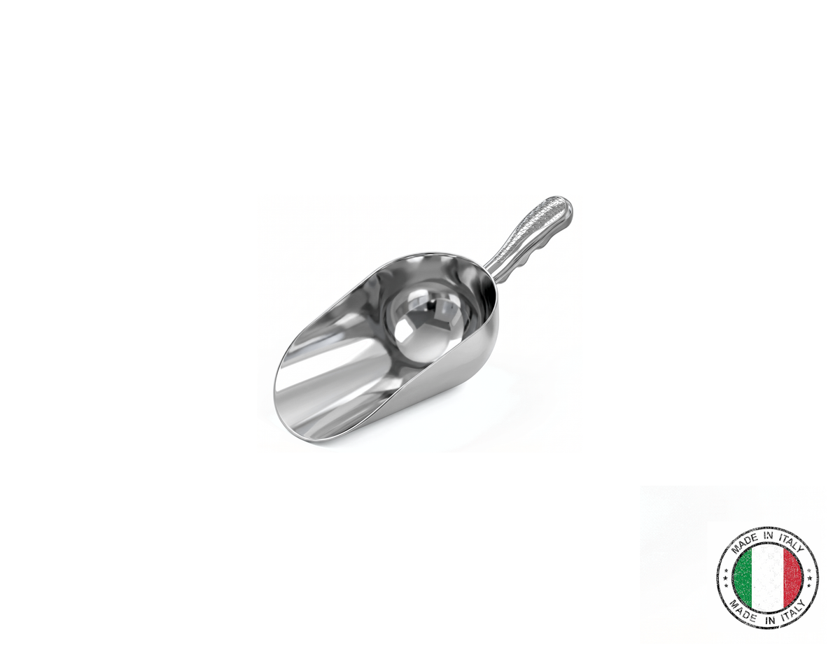 Round aluminium food scoop 160 ml