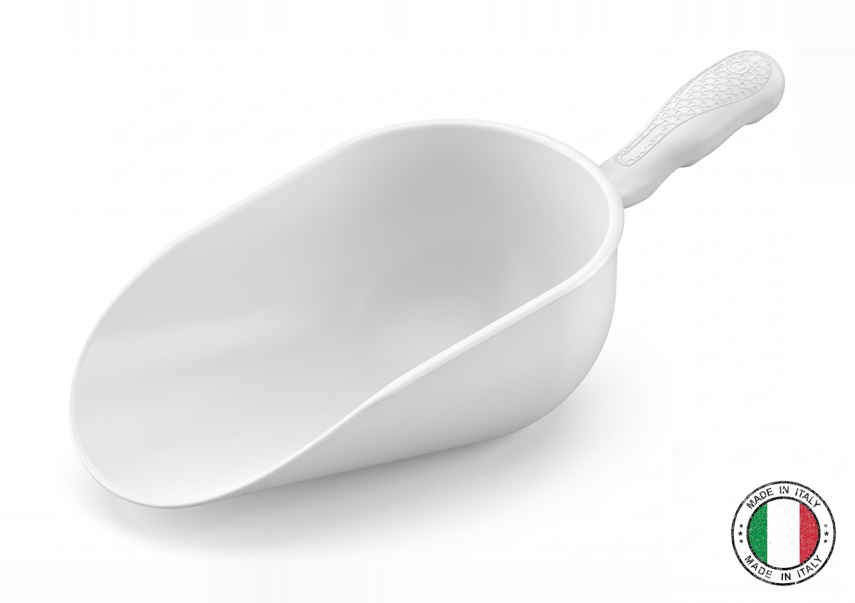 Round plastic food scoop 1550 ml