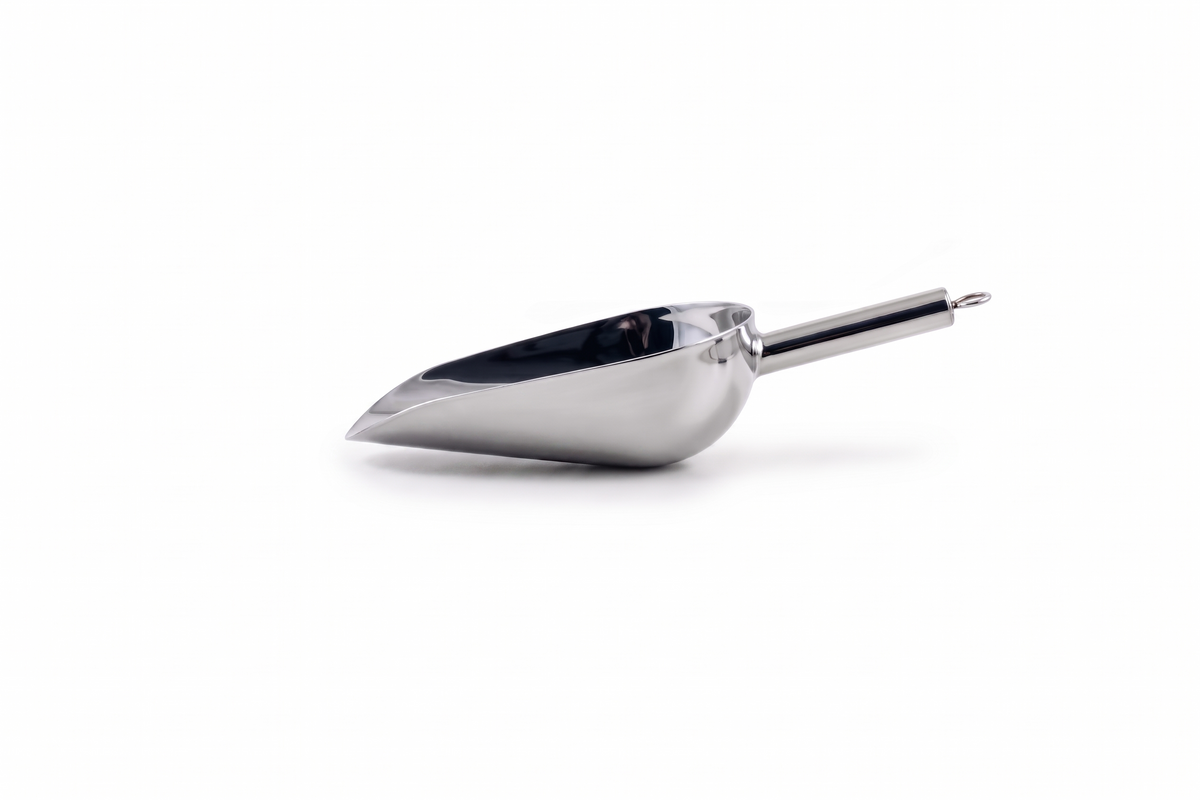 Round stainless steel 18/8 food scoop 150 ml