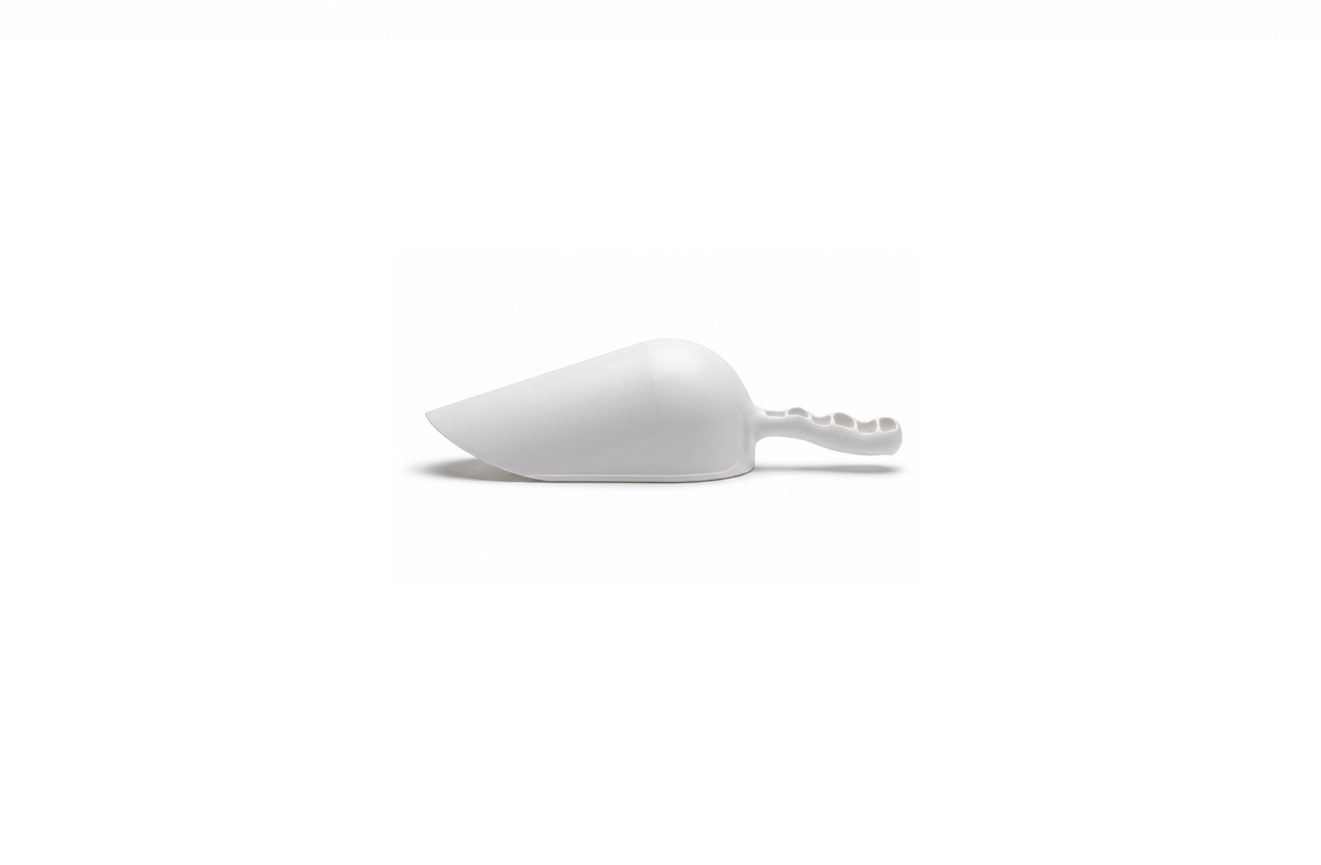 Round plastic food scoop 150 ml