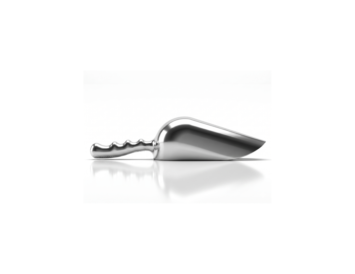 Round aluminium food scoop 330 ml