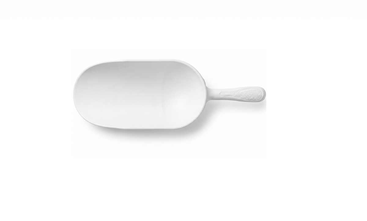 Round plastic food scoop 325 ml