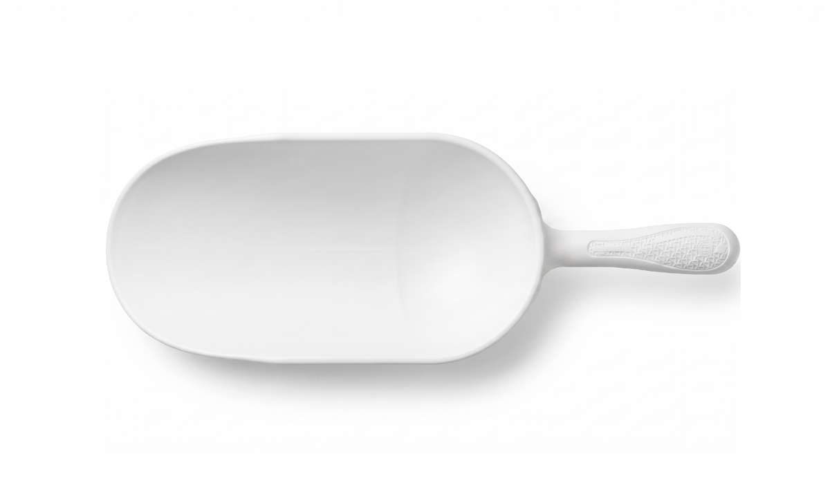 Round plastic food scoop 1000 ml
