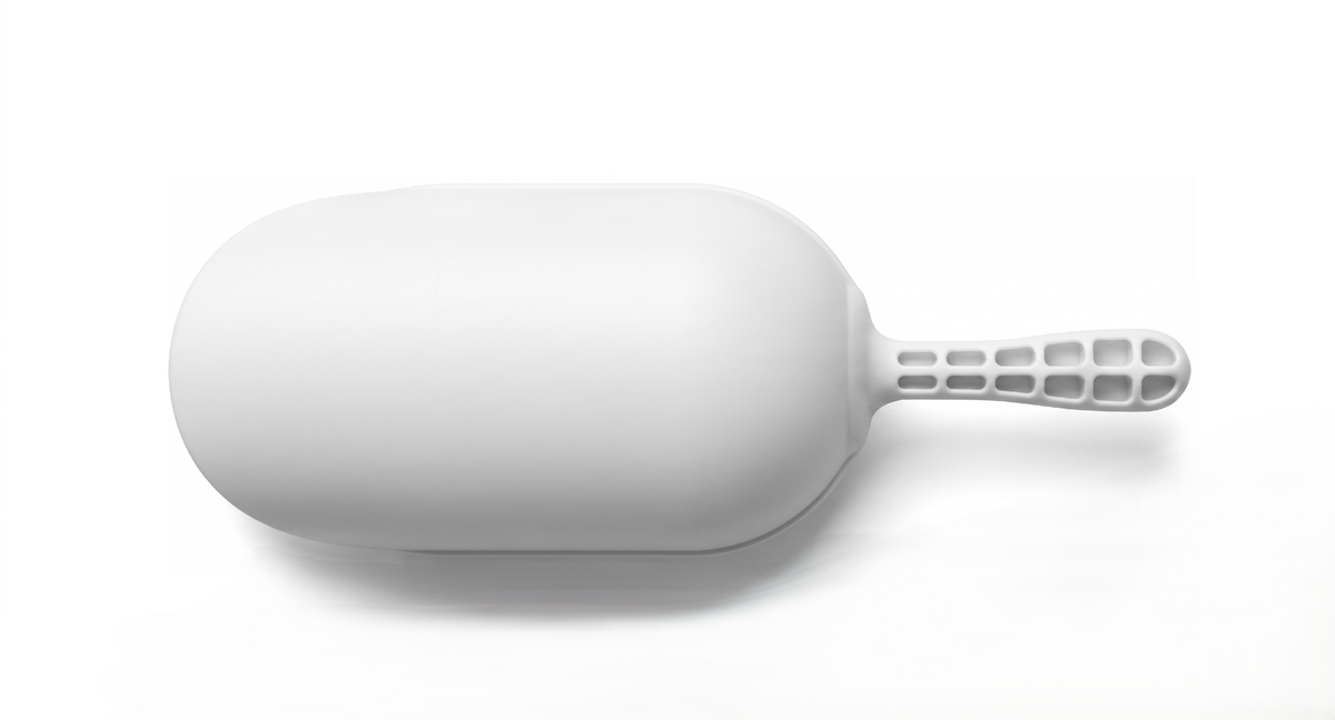 Round plastic food scoop 1000 ml