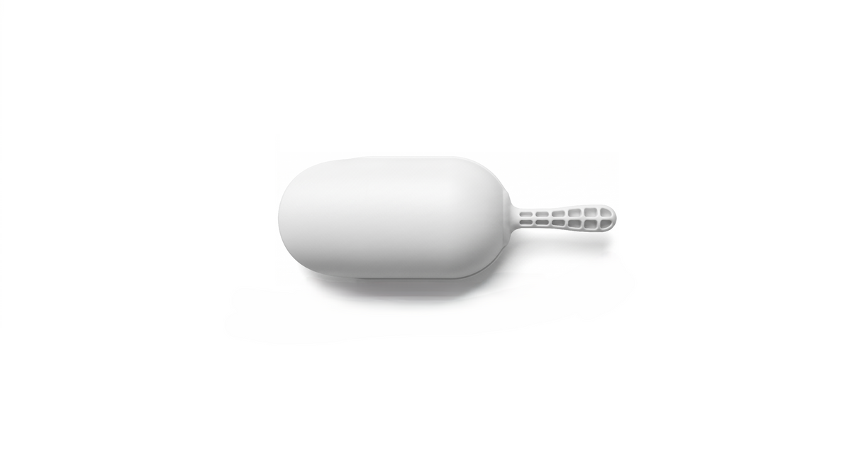 Round plastic food scoop 150 ml