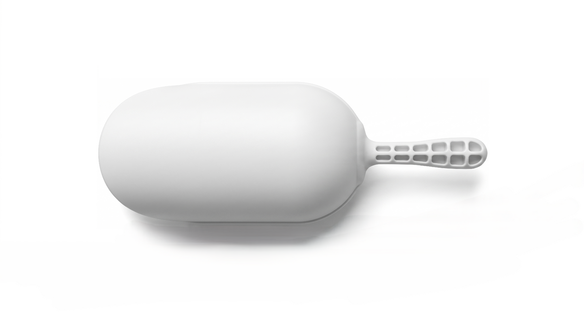 Round plastic food scoop 625 ml