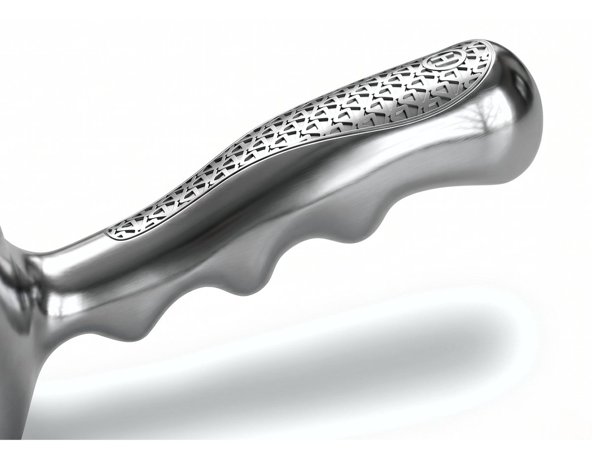 Round aluminium food scoop 2600 ml