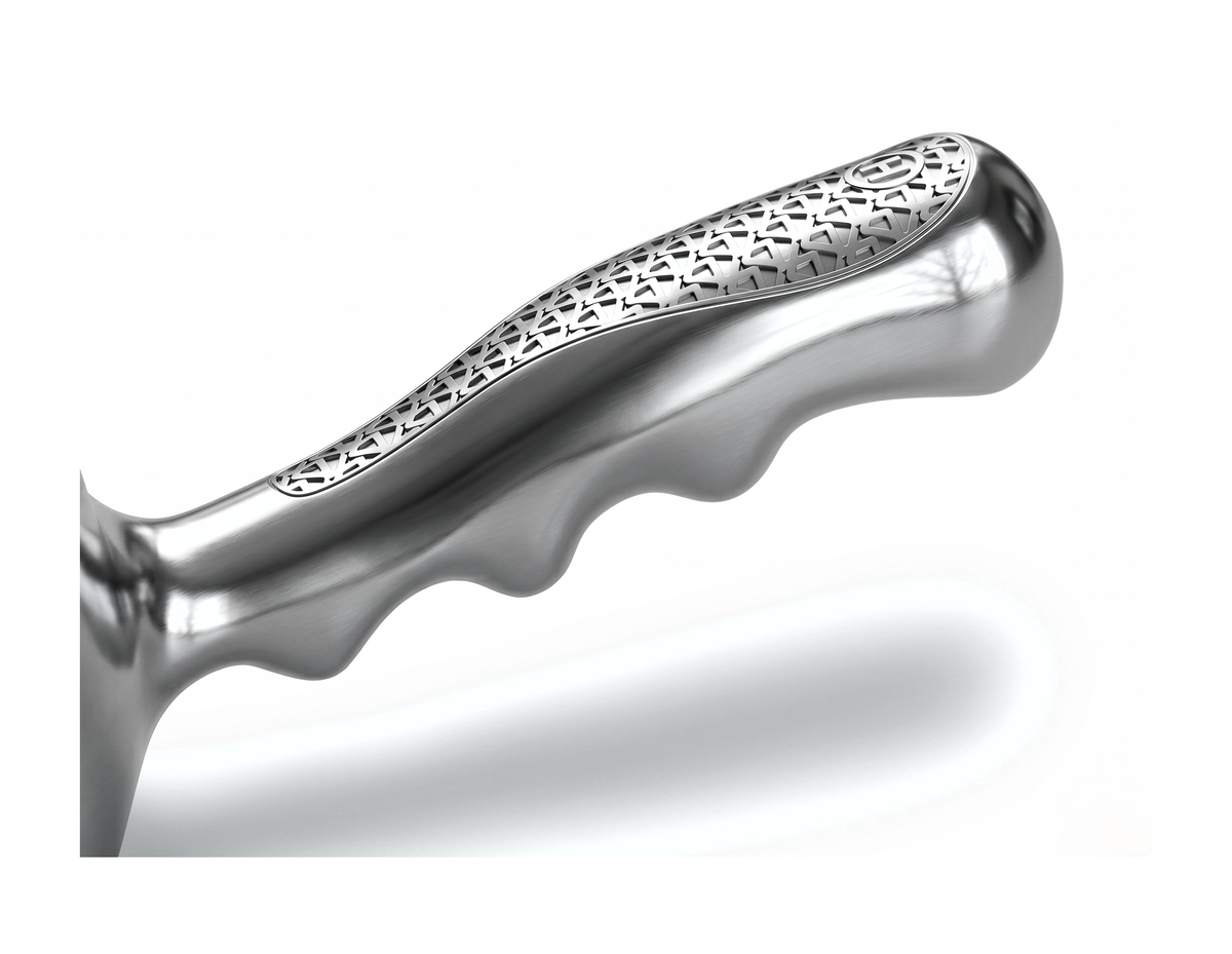 Round aluminium food scoop 1550 ml