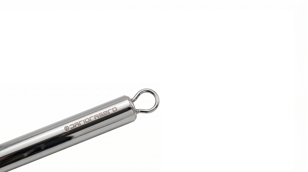 Round stainless steel 18/8 food scoop 150 ml